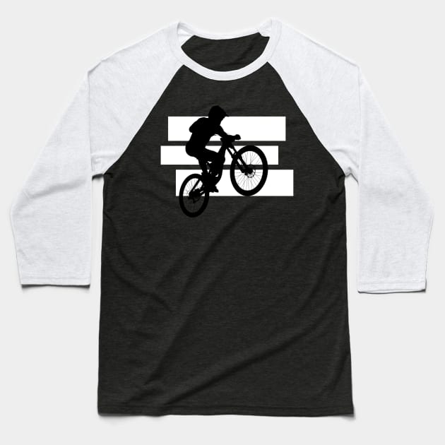 Downhill Baseball T-Shirt by White Name